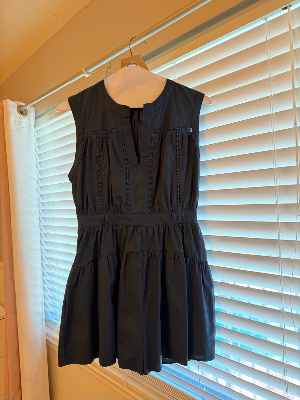 Women's Boutique Sleeveless Navy Tiered Summer Romper